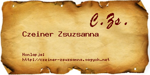 Czeiner Zsuzsanna névjegykártya