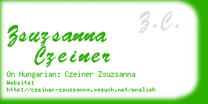 zsuzsanna czeiner business card